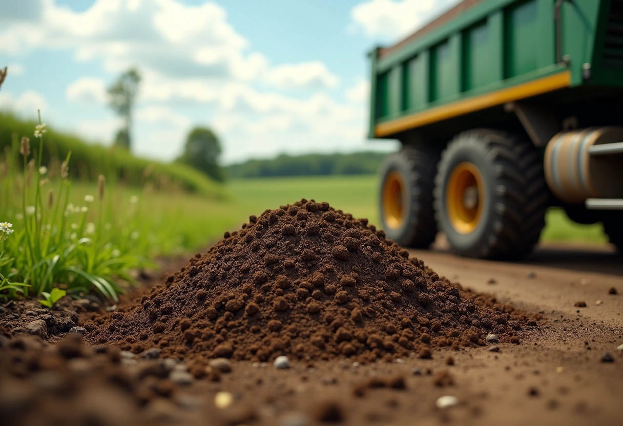 camion terre végétale